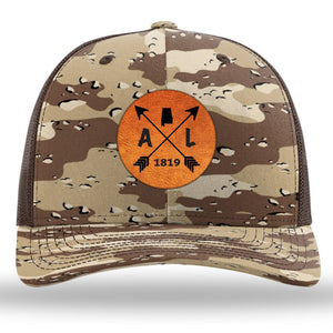 Alabama State Arrows - Leather Patch Trucker Hat