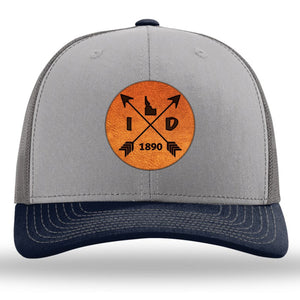 Idaho State Arrows - Leather Patch Trucker Hat