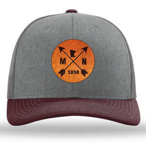 Minnesota State Arrows - Leather Patch Trucker Hat