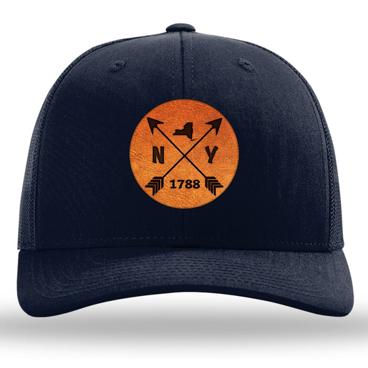 New York State Arrows - Leather Patch Trucker Hat