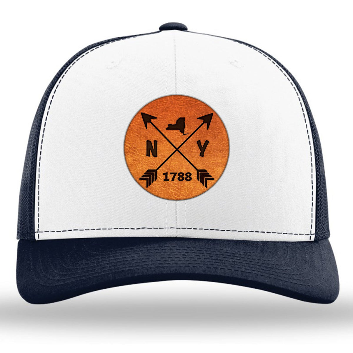 New York State Arrows - Leather Patch Trucker Hat
