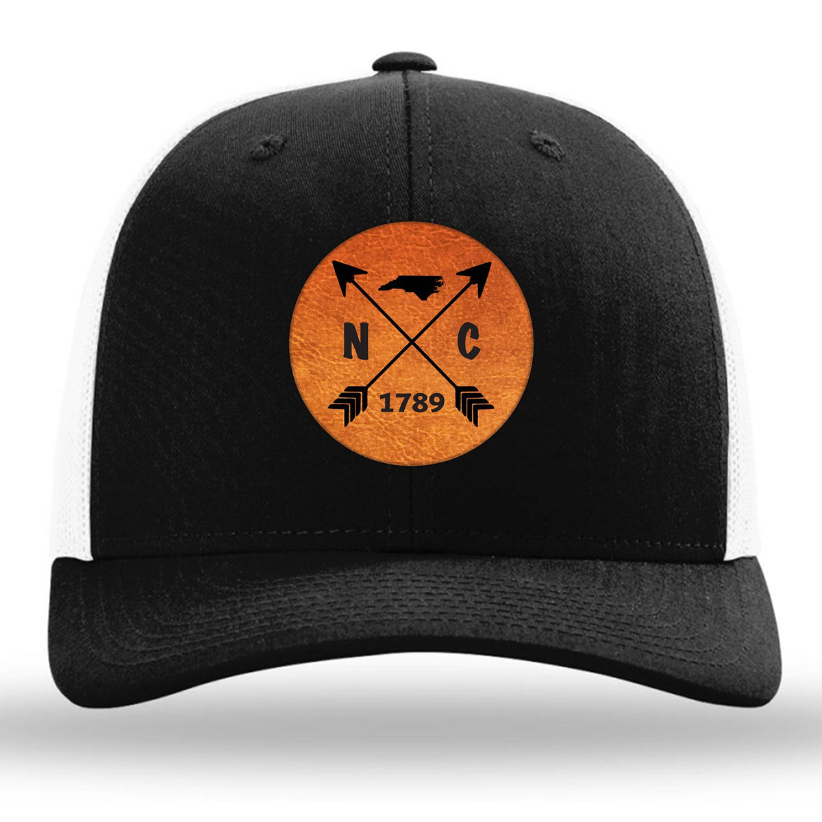 North Carolina State Arrows - Leather Patch Trucker Hat