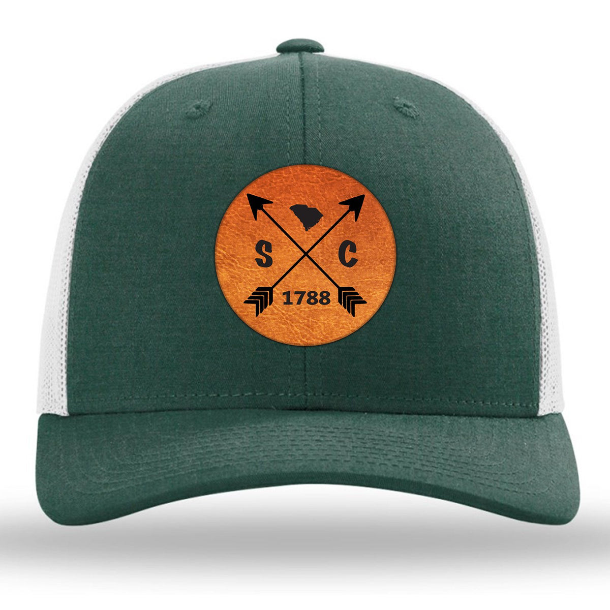 South Carolina State Arrows - Leather Patch Trucker Hat