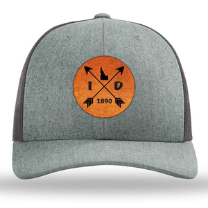 Idaho State Arrows - Leather Patch Trucker Hat