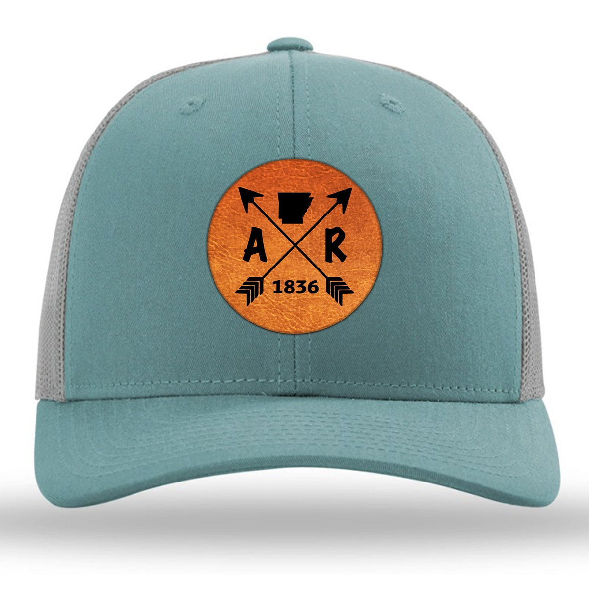Arkansas State Arrows - Leather Patch Trucker Hat