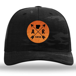 Arkansas State Arrows - Leather Patch Trucker Hat