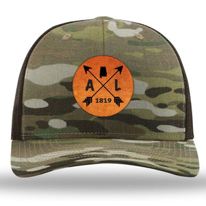Alabama State Arrows - Leather Patch Trucker Hat